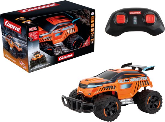 Carrera RC voertuig - RC Monster Truck - Gear Monster 3.0 - Oranje - 2,4GHz RC Model Kant en Klaar - 1:18