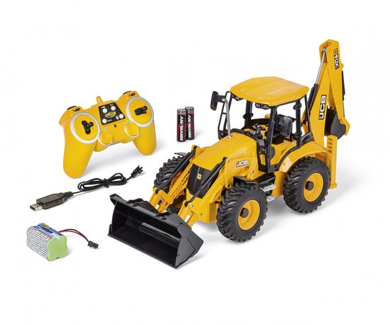 Carson RC voertuig - 907668 RC Excavator Loader JCB - 2.4GHz RC Model Kant en Klaar - 1:20 - Incl afstandsbediening