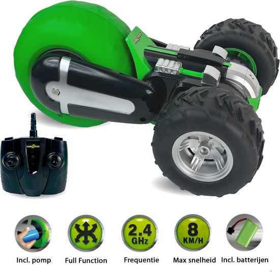 Gear2Play RC Air Rebound Stuntauto op 3 wielen - Bestuurbare auto - Incl. batterijen - Maak allerlei stunts