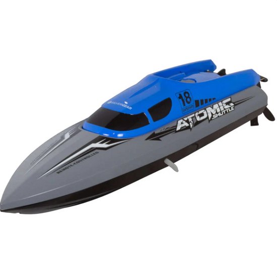 Lightdista RC Speedboot – Bestuurbare Boot 30 km/u – 150m Bereik – Kapseis-Proof – Afstandsbestuurbare Boot voor Kinderen & Volwassenen – Waterspeelgoed – Blauw