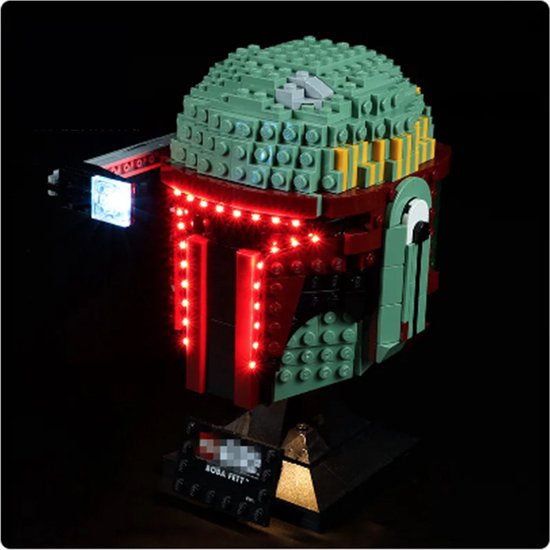 Verlichtings set geschikt voor LEGO 75277 Boba Fett Helm Star Wars Verlichtingsset