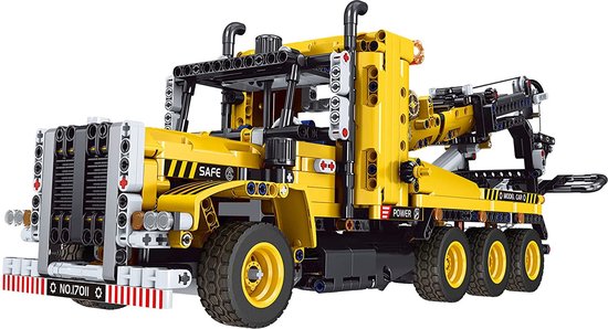 Mould King 17011 - Sleepwagen / Heavy Duty Tow Truck - Lego compatibel - DIY - Bouwset, constructieset - 1250 onderdelen - Mouldking