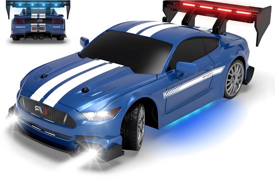 PolkaHome® Zeer snelle RC drift car - RC drift auto - RC car - RC auto drift speelgoed - Drift auto afstandsbestuurbaar 20km/uur 1:24 Afstandsbediening Driftauto, 2.4Ghz 4WD Afstandsbediening Auto met Verlichting, bestuurbare auto