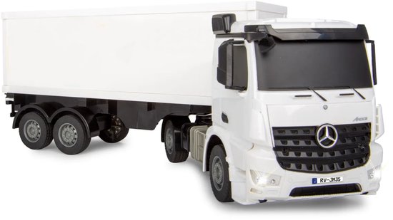 Jamara RC voertuig Auto - 408300 RC Vrachtwagen - Mercedes-Benz Arocs met Oplegger - Container Truck - 2,4GHZ RC Model Kant en Klaar - 1:26 -