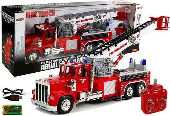 RC auto - brandweerauto - met sirene - 60x13x20,5 cm