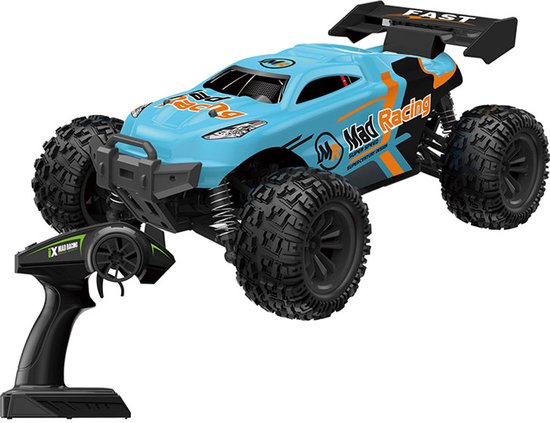 RC Auto 4x4 Offroad - IX Mad Racing Mangle 1:18 Schaal - 35 km/u Snelheid - 2.4GHz Afstandsbediening - Elektrische RC Rally Auto voor Kinderen & Volwassenen - Schokdemper Systeem, Rubberen Banden, Waterbestendig - 4WD Cross Country