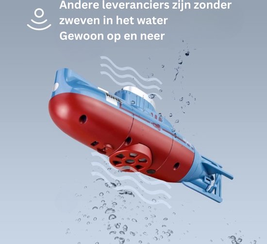 Bestuurbare Boot - Onderzeeër - Waterspeelgoed - Badkuip, Zwembad, Vijver - Met afstandbediening - Volledig Waterdicht