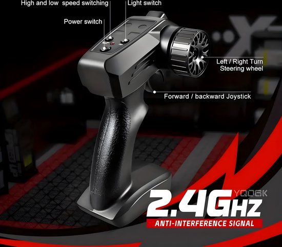 PolkaHome® Zeer snelle Bestuurbare RC auto drift- RC drift car- RC car speelgoed - 20km/uur 1:24 Afstandsbediening Driftauto, 2.4Ghz 4WD bestuurbare Auto, buiten Speelgoed voor jongens, meisjes en Volwassenen