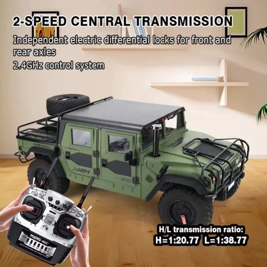 RC U.S. - Pickup Hummer PRO - Green Version