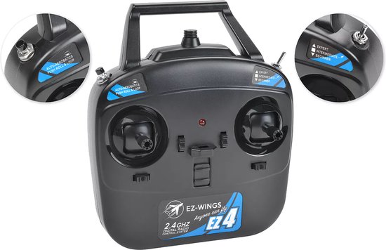 EZ-Wings Mini P-51 Mustang - RC Vliegtuig op Afstandsbediening - 1+1 Li-Po Batterij - Incl USB oplader