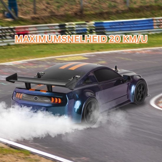 ApexArte® RC Auto Volwassenen - Bestuurbare Auto voor Buiten - Offroad - Blauw