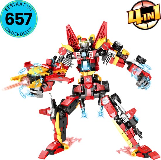 Revenger Of The Galaxy Robot Speelgoed Set Geschikt Voor LEGO - Vanaf 6 Jaar - 657 Bouwstenen - Bouwset - STEM Speelgoed - Bouwsets - Bouwspeelgoed - Inclusief Handleiding