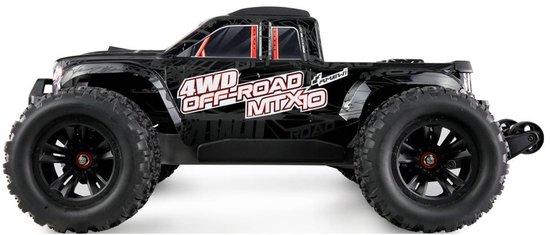 Amewi Hyper Go MTX10 Zwart Brushless 1:10 RC auto Elektro Monstertruck RTR 2,4 GHz