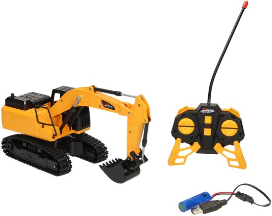 RC Bestuurbare Graafmachine met Rupsbanden 1:24