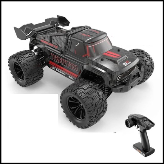 4WD 2.4G RC Drift Auto KF18 Zwart - 1:14 Schaal - 80 km/h - Brushless Motor 2440 - 3S 11.1V Accu - Off-Road Racing & Drift Truck - Hoogwaardige RC Auto voor Kinderen & RC Fans