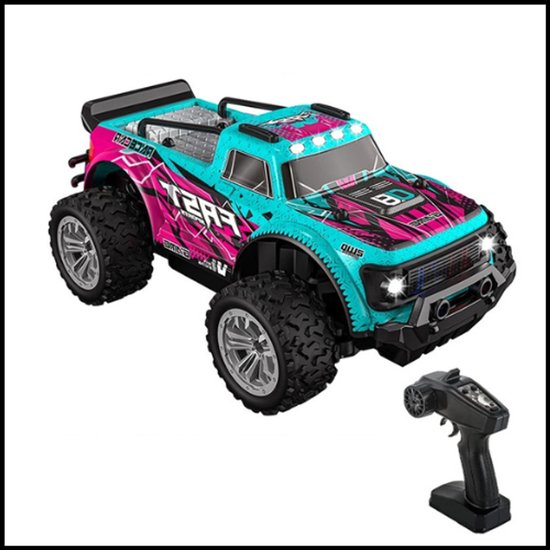 KF23 Zwart 1:20 RC Offroad auto - 2.4G Hoge snelheid afstandsbediening - LED Verlichting - Klim- & Outdoor Speelgoed voor Kinderen