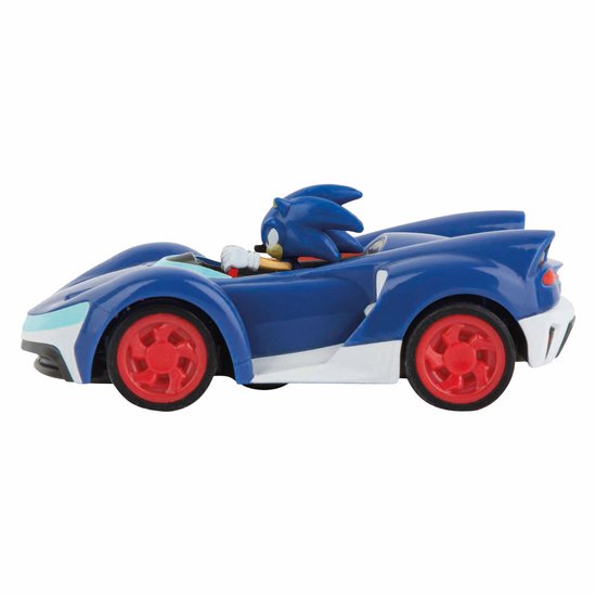 Carrera RC voertuig - RC Auto Mini - Team Sonic Racing - Sonic - Schaal 1:43 - 7,5cm RC Model Kant en Klaar - Carrera -