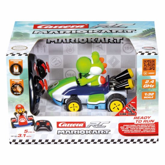 Carrera RC voertuig Auto - RC Mario Kart - R Kart - Yoshi - Schaal 1:32 - 2,4GHz RC Model Kant en Klaar - Carrera -