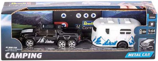 Revell RC voertuig - 23566 RC Pickup Auto met Camper Trailer (Caravan) RC Model Kant en Klaar - 1:64 -