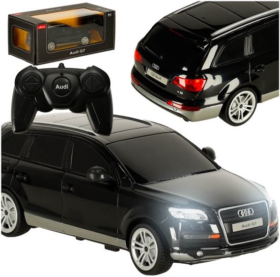 Rastar - Audi Q7 1:24 Wit RC Auto – Bestuurbare Auto - Luxe SUV Radiografische Auto met Realistische Verlichting en Geluid – Sterke Prestaties en Gedetailleerd Design – Ideaal als Cadeau voor Autoliefhebbers – Met Ebook