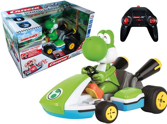 Carrera RC voertuig Auto - RC Mario Kart - Yoshi - Rkart met Geluid - Schaal 1:16 -2,4GHz RC Model Kant en Klaar - Carrera -
