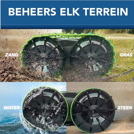 Little Monkeez Bestuurbare Auto voor Buiten - Met Rupsbanden - 2x Accu