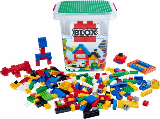 BLOX bouwstenen - 500 delig | City | classic bouwstenen | combineer met Legobouwstenen | wegen | stad | Geschikt voor LEGO bouwplaat | Geschikt voor Lego