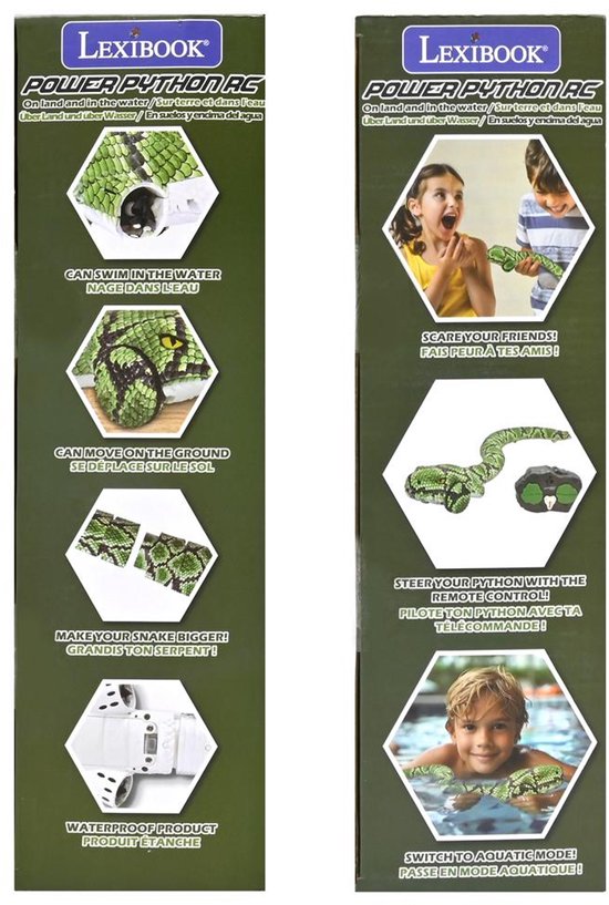 Draadloos afstandsbediening amfibisch slangenspeelgoed