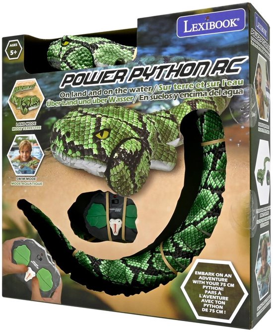 Draadloos afstandsbediening amfibisch slangenspeelgoed