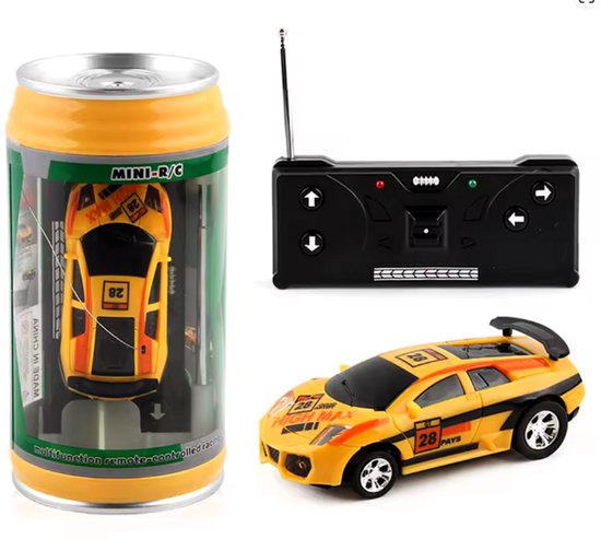 Mini RC Racing Auto Speelgoed Geel