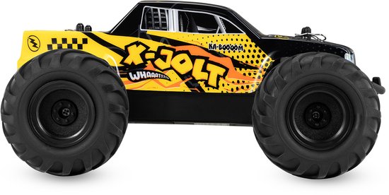 Overmax X-Jolt RC Auto – 20 km/u – Achterwielaandrijving, 2 Accu’s tot 30 min Rijtijd, Vering, Stootbumper, Offroad Banden, Plooibare Snelheidsregeling, Ergonomische Afstandsbediening – Racewagen voor Kinderen & Volwassenen