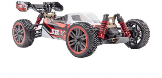 Funtek SBX RC Buggy 1/12e XL Rood / zwart met accu en lader