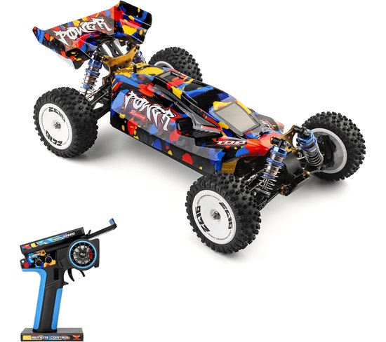 Creatorally RC Auto Voor Buiten - 75 km/h - Bereik tot 100 meter - Race Auto Afstandsbestuurbare - Radiografisch Speelgoed - RC Bestuurbare Auto - Borstelloze Motor - 4WD Raceklimauto - Race Auto