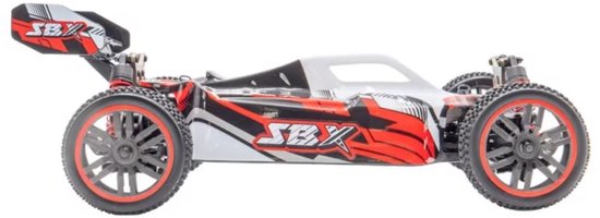 Funtek SBX RC Buggy 1/12e XL Rood / zwart met accu en lader