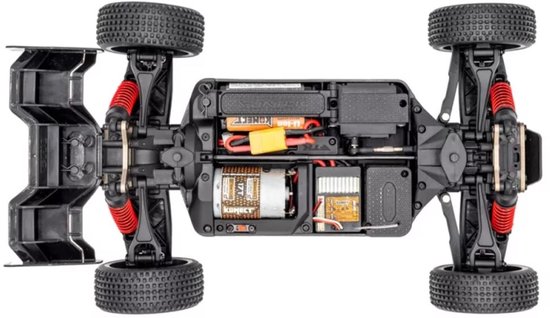 Funtek SBX RC Buggy 1/12e XL Rood / zwart met accu en lader