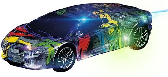 Toi-Toys Radiografisch Bestuurbare Street Racer | Volledige Functie | Hoge Snelheid  | LED Kleur