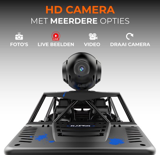 DreamGoods Bestuurbare Auto met Camera - Draaibare HD Camera - RC Auto voor Volwassenen & Kinderen - Offroad Race Car - voor Buiten en Binnen