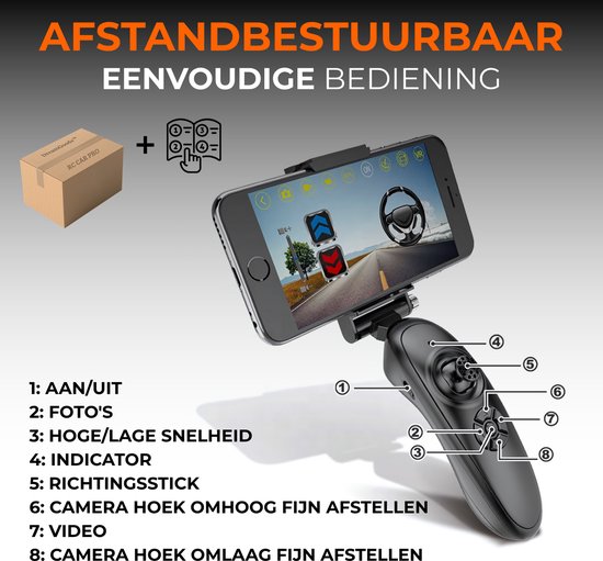 DreamGoods Bestuurbare Auto met Camera - Draaibare HD Camera - RC Auto voor Volwassenen & Kinderen - Offroad Race Car - voor Buiten en Binnen