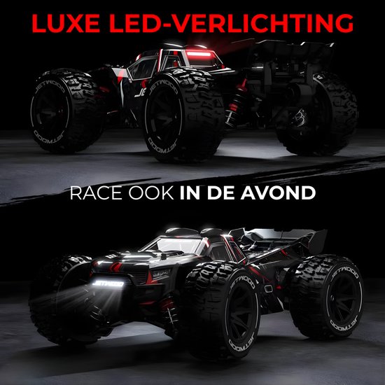 DreamGoods Bestuurbare RC Auto - 80km/h - PRO MAX - Top Speed Race Auto - 1:20 Offroad Drift Car - Afstandbestuurbaar - Radiografisch - Waterdicht - Bestuurbare Auto voor Buiten - RC Auto Volwassenen - 50 / 80 km per uur - voor Jongens