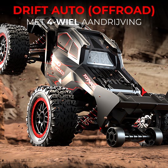 DreamGoods Bestuurbare RC Auto - 80km/h - PRO MAX - Top Speed Race Auto - 1:20 Offroad Drift Car - Afstandbestuurbaar - Radiografisch - Waterdicht - Bestuurbare Auto voor Buiten - RC Auto Volwassenen - 50 / 80 km per uur - voor Jongens