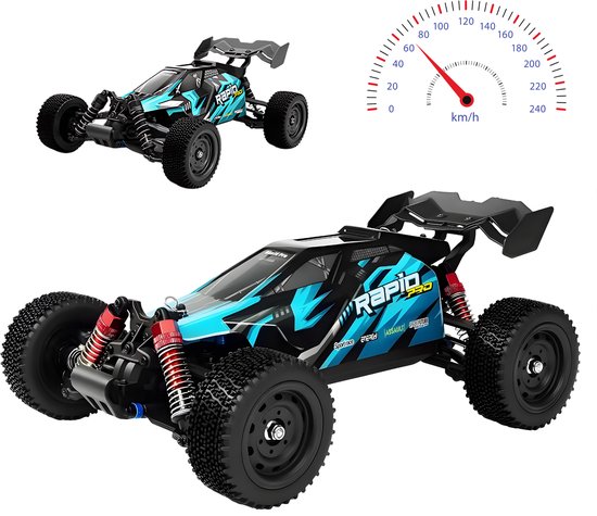 DreamGoods Bestuurbare RC Auto - 70km/h - ULTIMATE EDITION - Top Speed Race Auto - 1:20 Offroad Drift Car - Afstandbestuurbaar - Radiografisch - Waterdicht - Bestuurbare Auto voor Buiten - RC Auto Volwassenen - Meer dan 50 km per uur - voor Jongens