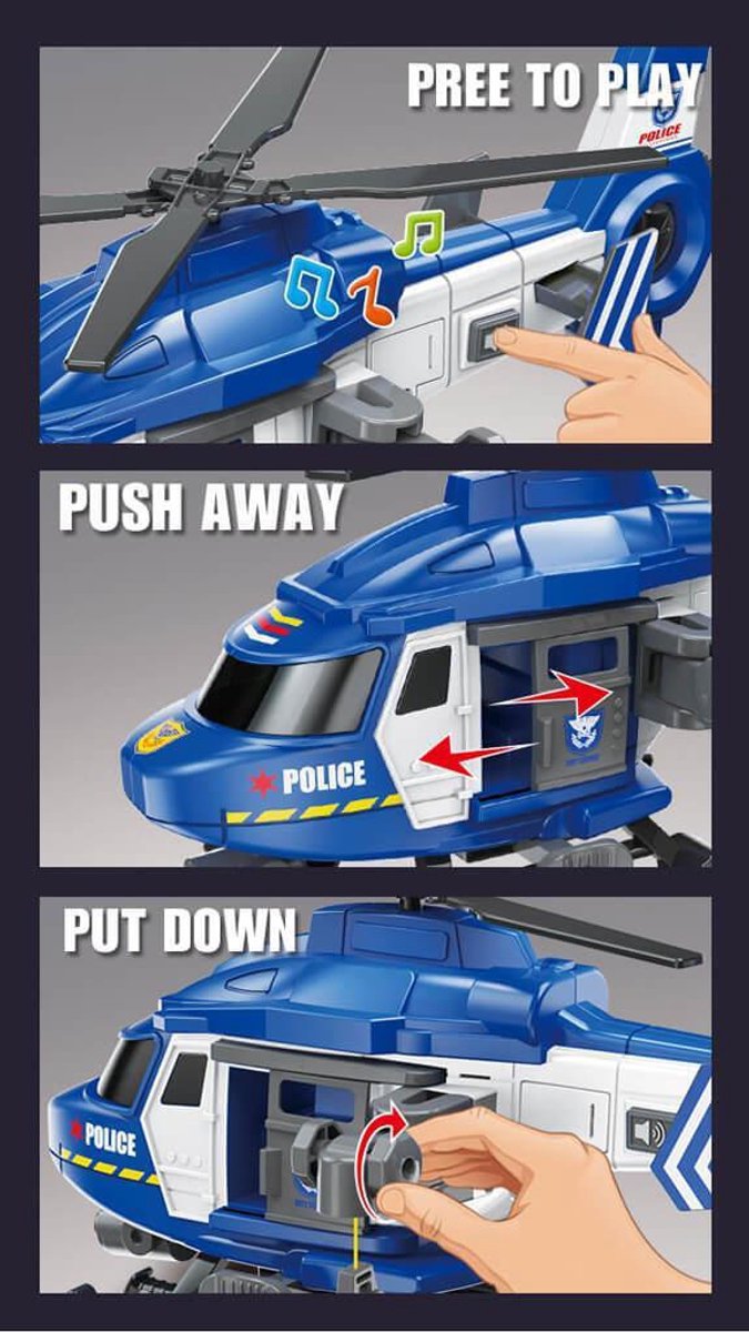 Luna Speelgoed Helikopter – Schaal 1:16 – Met Licht & Geluid – Kinderspeelgoed 3+ – Realistische RC Look