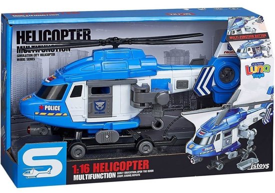 Luna Speelgoed Helikopter – Schaal 1:16 – Met Licht & Geluid – Kinderspeelgoed 3+ – Realistische RC Look
