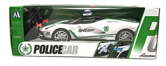 politie auto Politieauto auto politie- auto supercar politieauto speelgoedauto sport auto rc speelgoed auto met Led koplampen 1:16 - Sport Car echt een leuke afstand bestuurbare auto radiografisch bestuurbare Racewagen - RC Car
