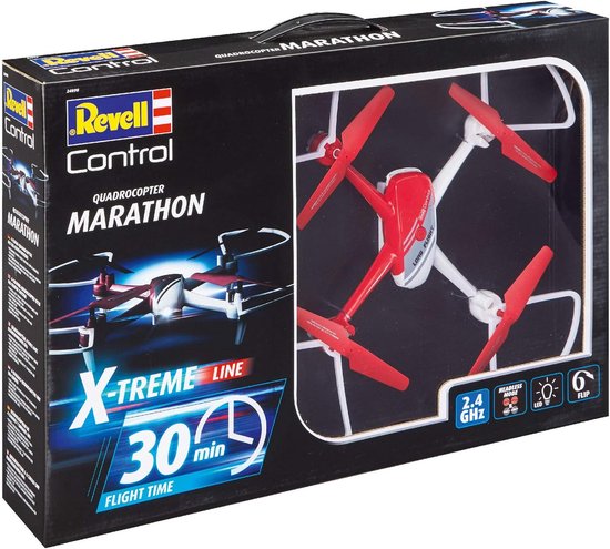 Control RC X-Treme Quadrocopter Marathon | Tot 30 Minuten Vliegplezier | Hoge Wendbaarheid | 6-Axis Stabilisatiesysteem | Hoogtesensor & Headless Mode | 4CH 2.4 GHz Afstandsbediening | Lichtgewicht 127g Indsutrialhome