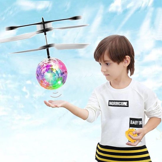 2 Stück RC Fliegender Ball Kinder Spielzeug – Ferngesteuerte Mini Drohne mit LED, Handsensor Infrarot, Mini Hubschrauber Flugzeug für Kinder Indsutrialhome