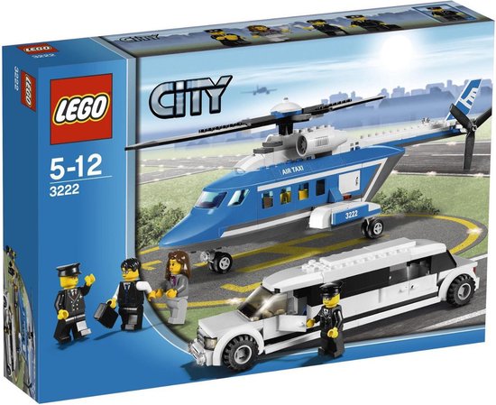 Lego City Helicopter met Limousine 3222