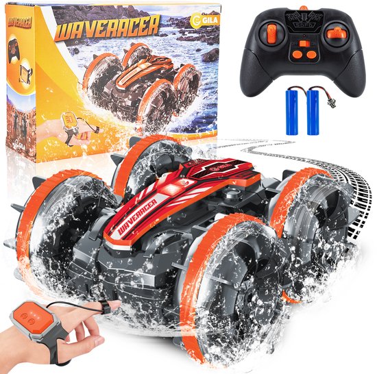 GILA Waceracer - Race Auto Afstandbestuurbaar – Raceauto voor Buiten – Bestuurbare Auto voor Jongens en Meisjes – Met Extra Accu - 100 meter bereik - Polsbesturing
