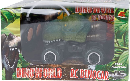Dinoworld Dinosaurus RC Bestuurbare Auto met Licht, 12,5cm