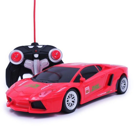 Bestuurbare Race auto 1:16 Rood - 4 kanaals - Auto - Radiografisch - Afstandsbediening - Bestuurbaar - Speelgoed Sportauto - Remote Control - elektrisch - GT3